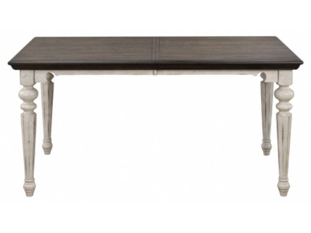 Vintage Estates Rectangular Dining Leg Table w/ 18" Leaf
